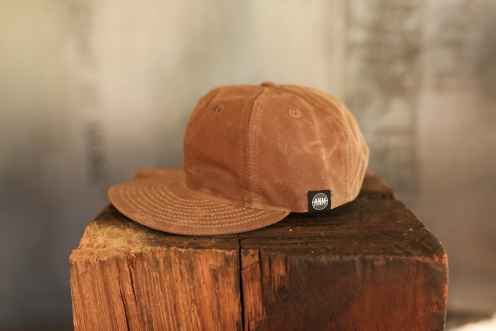 ANM Waxed Vintage 6 Panel Cap- Camel