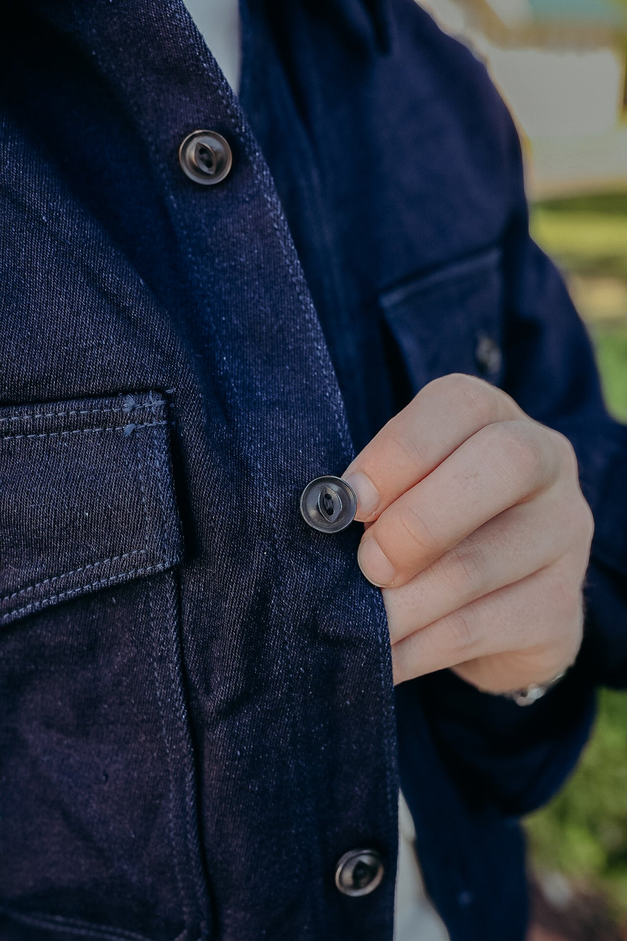 Indigo Tricotine Shirt