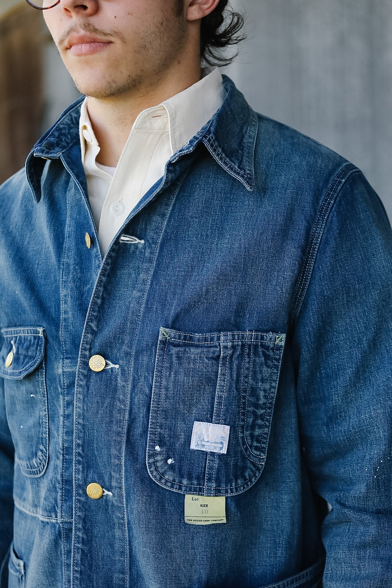 SC15708 Sugar Cane 11oz. Denim Work Coat- Aged Indigo – Iron Shop