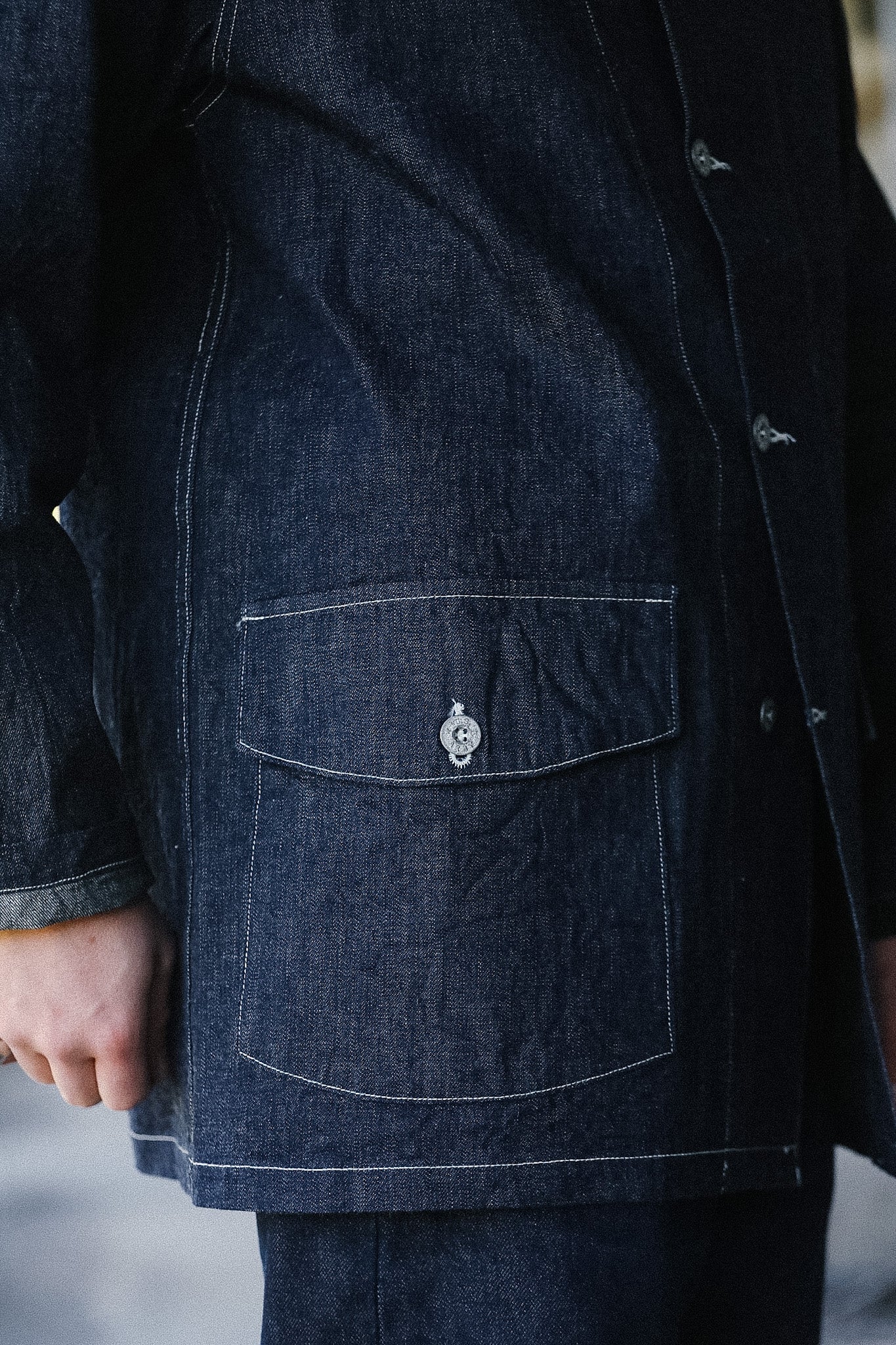 BR15302 Buzz Rickson U.S. Army Denim Working Jacket- Indigo – Iron