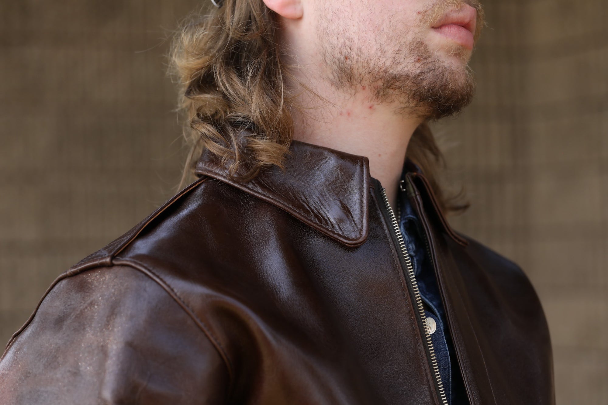 A-2 Leather Jacket- Pull Up Horse Brown