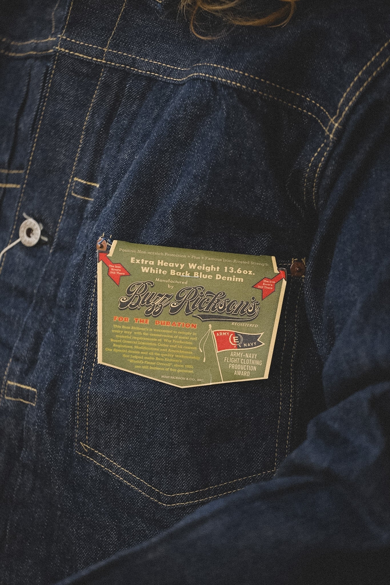 BR16041 Buzz Rickson World War II Denim Blouse- Indigo – Iron Shop