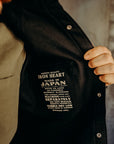 16oz Non-Selvedge Denim Western Shirt - Superblack (Fades To Grey)