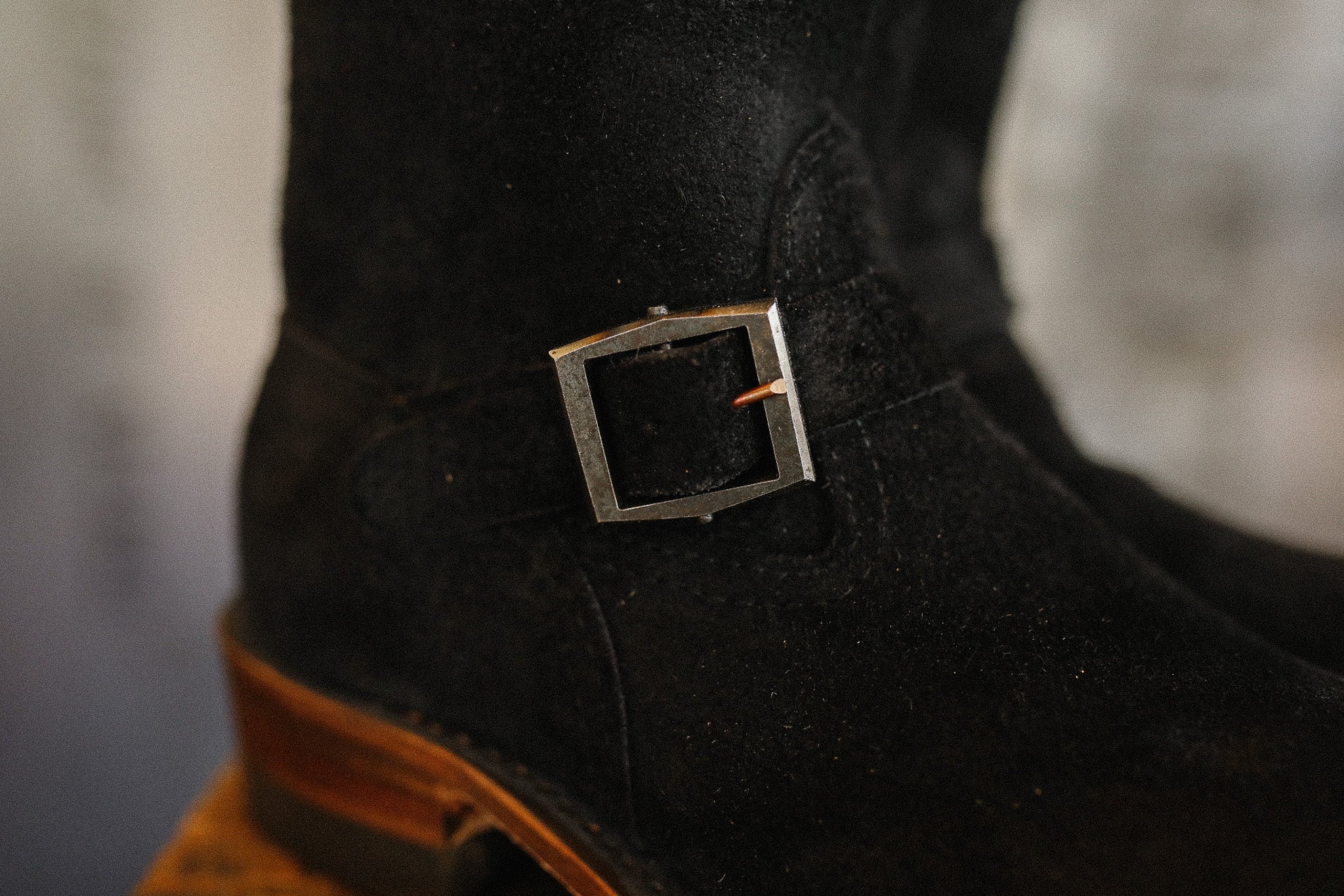 Wesco X ISP Boss Engineer Boot- Black Roughout, 9109 Last – Iron