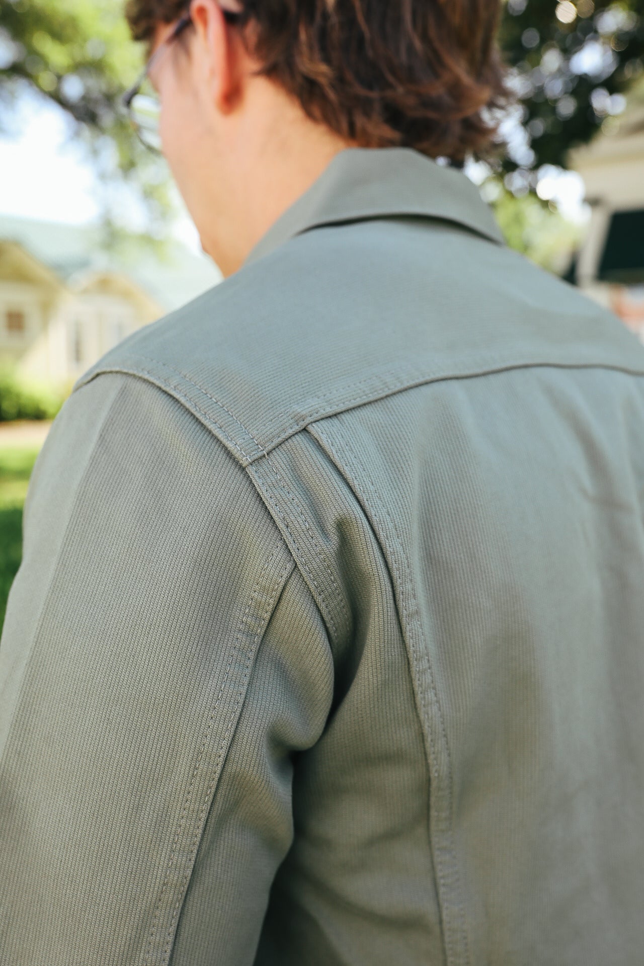 9oz Pique 60&#39;s Type 3 Jacket- Green (FN-OJ-C016)