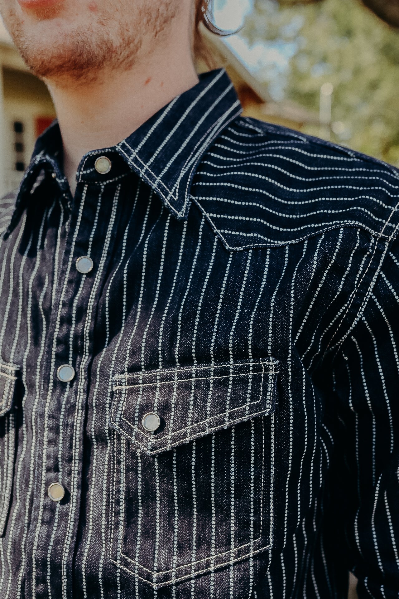 10oz Denim Wabash Western Shirt (FN-SDW-701L)
