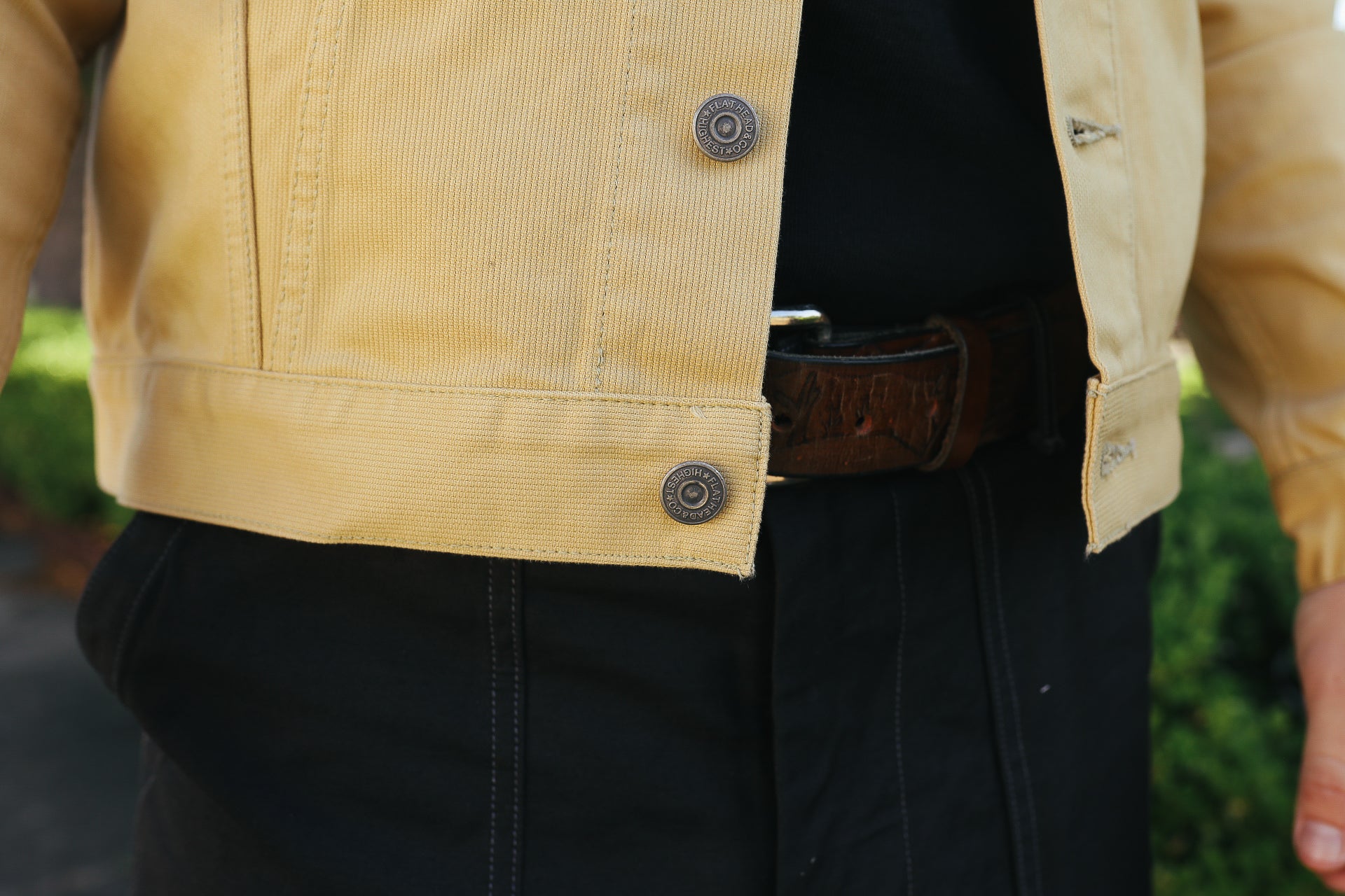 9oz Pique 60&#39;s Type 3 Jacket- Yellow (FN-OJ-C016)