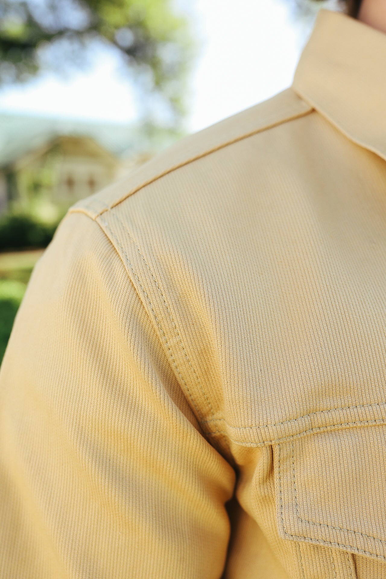 9oz Pique 60&#39;s Type 3 Jacket- Yellow (FN-OJ-C016)