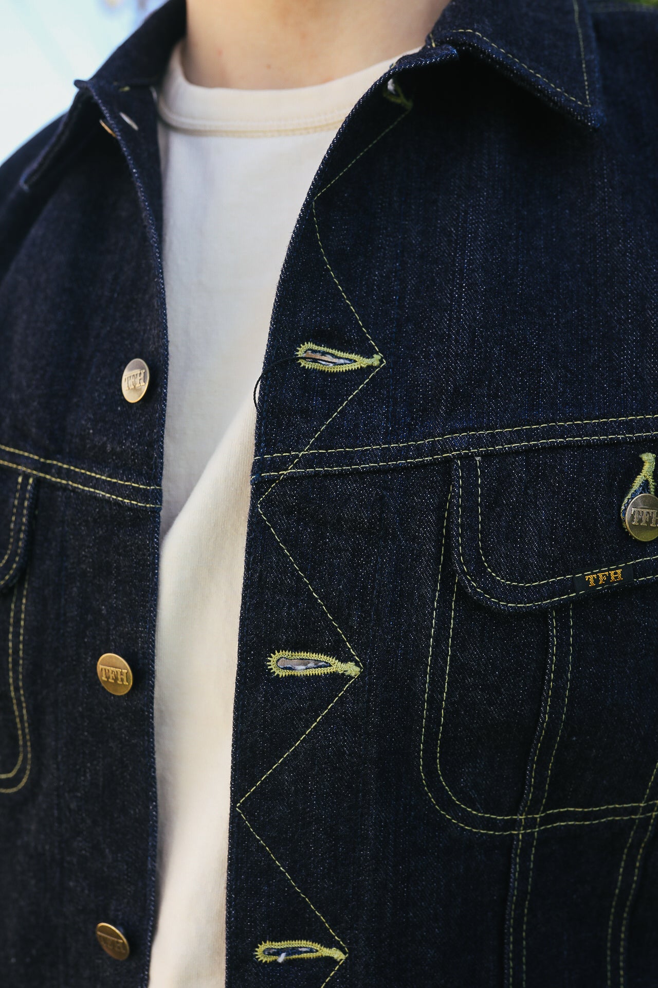 14.5OZ Denim 40&#39;s Western Jacket- Indigo (FN-OJ-D103)