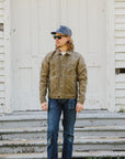 RJ-1 Riders Jacket Waxed Canvas- Tobacco