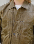 RJ-1 Riders Jacket Waxed Canvas- Tobacco