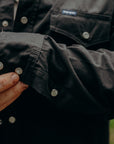 7oz Fatigue Cloth Western Shirt - Black IHSH-394-BLK