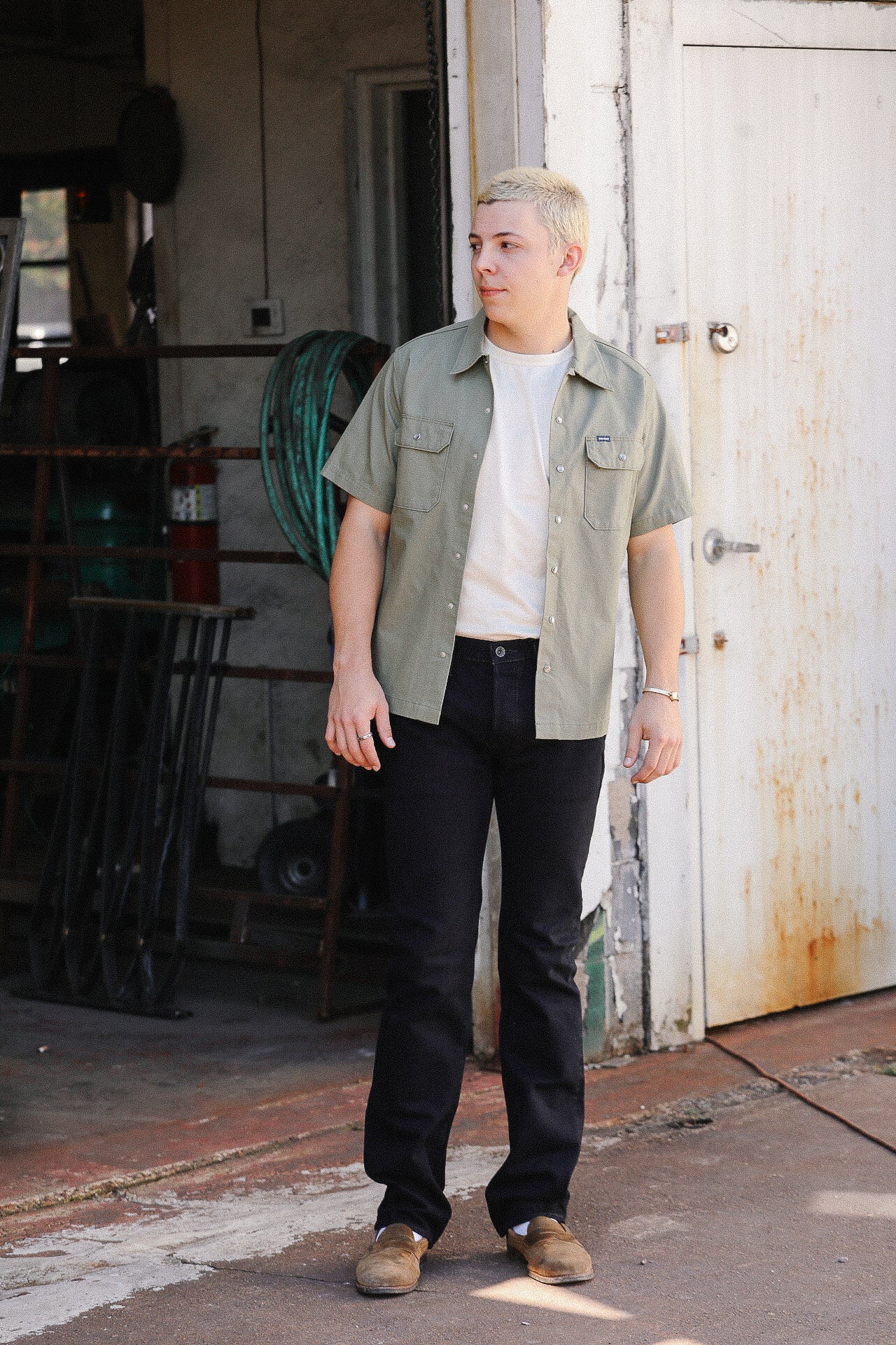 14oz Selvedge Denim Slim Tapered Cut Jeans - Indigo Overdyed Black IH-777S-142od