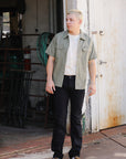 14oz Selvedge Denim Slim Tapered Cut Jeans - Indigo Overdyed Black IH-777S-142od