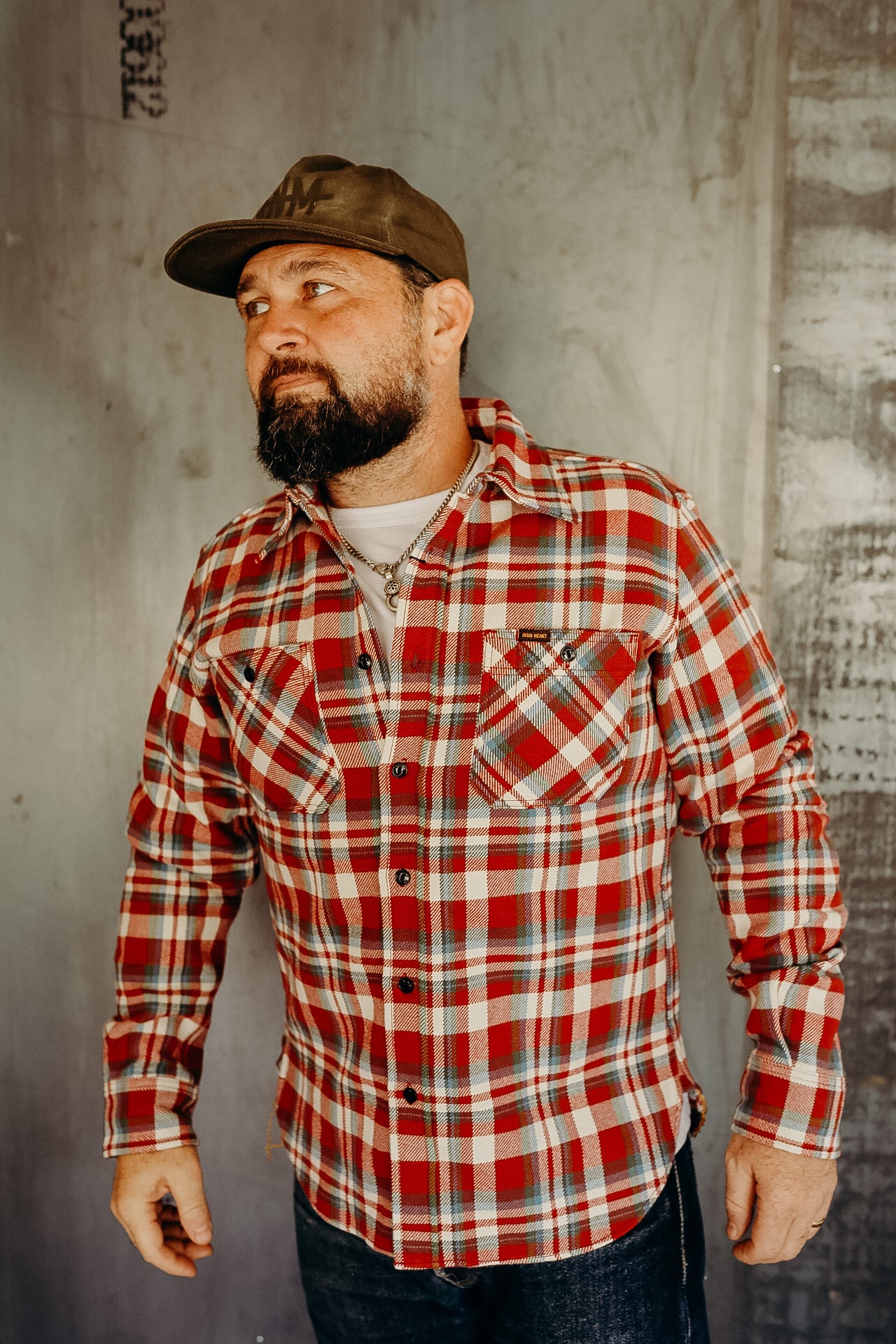 Ultra Heavy Flannel Crazy Check Work Shirt - Red – Iron Shop Provisions