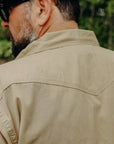 7oz Fatigue Cloth Short Sleeved Western Shirt - Khaki IHSH-387-KHA