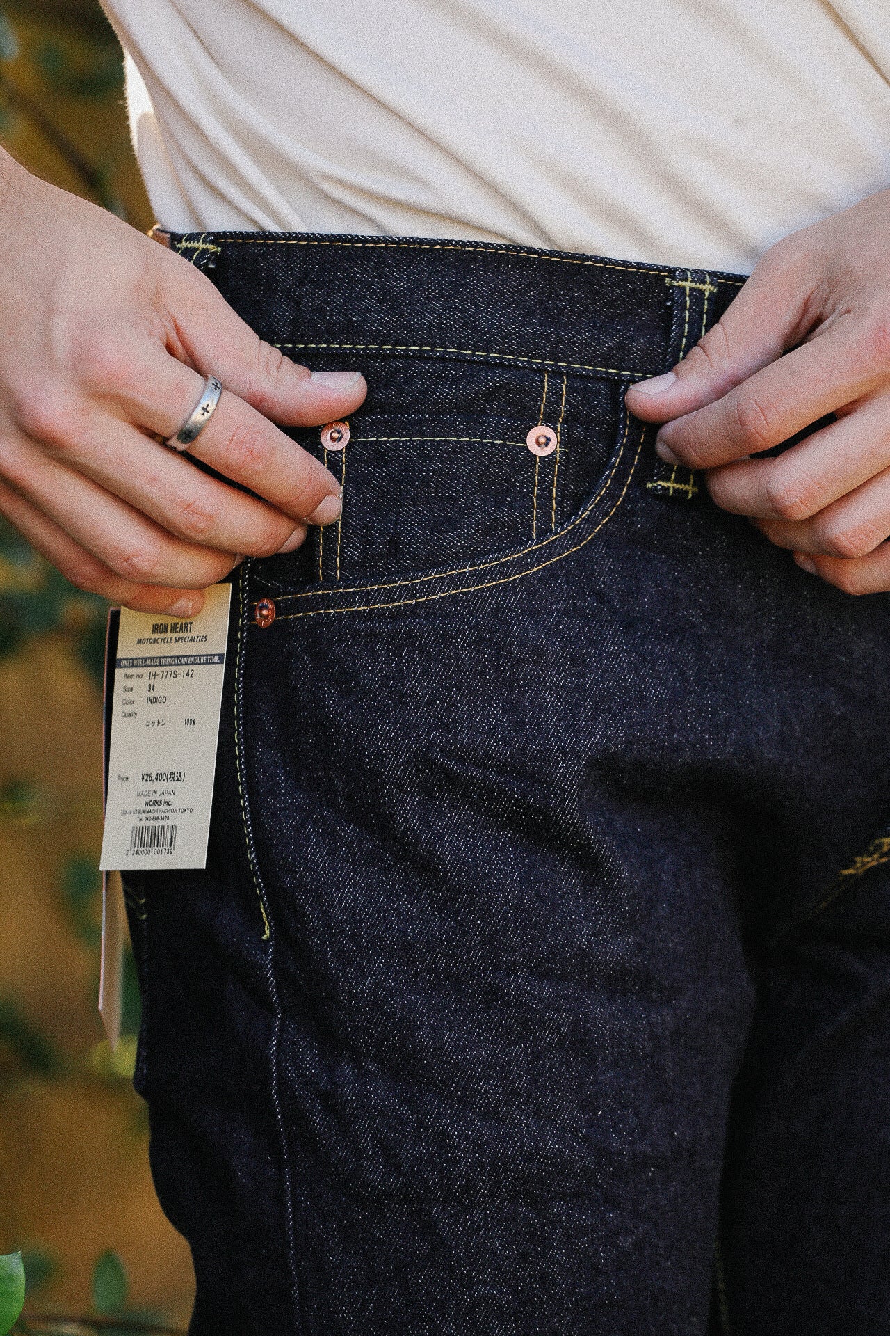 777 Selvedge Denim Slim Tapered Cut Jeans - 14oz Indigo IH-777S 