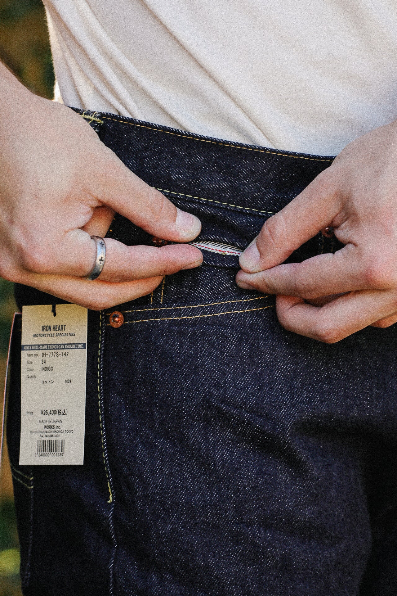 777 Selvedge Denim Slim Tapered Cut Jeans - 14oz Indigo IH-777S
