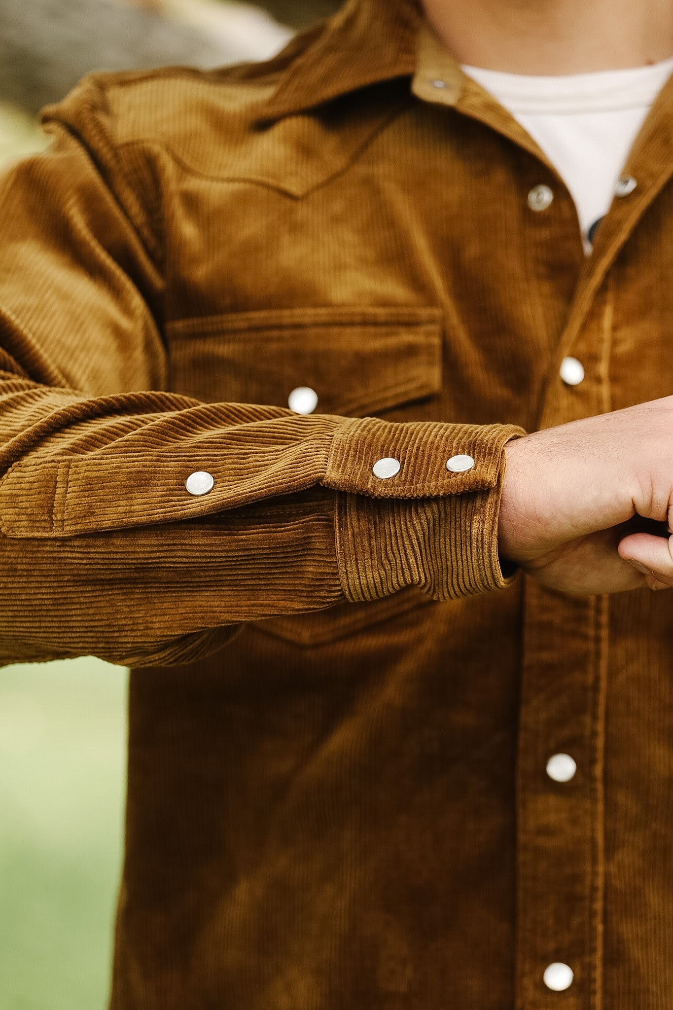 IHSH-398-CAM Iron Heart 11oz Corduroy Western Shirt - Camel – Iron