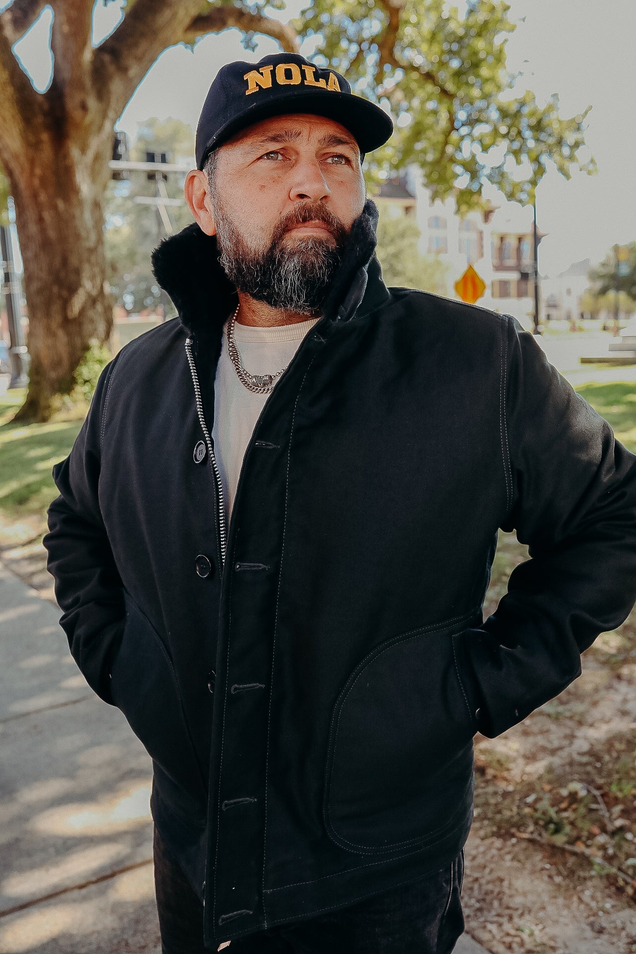 Whipcord N1 Deck Jacket Black IHM-35-BLK