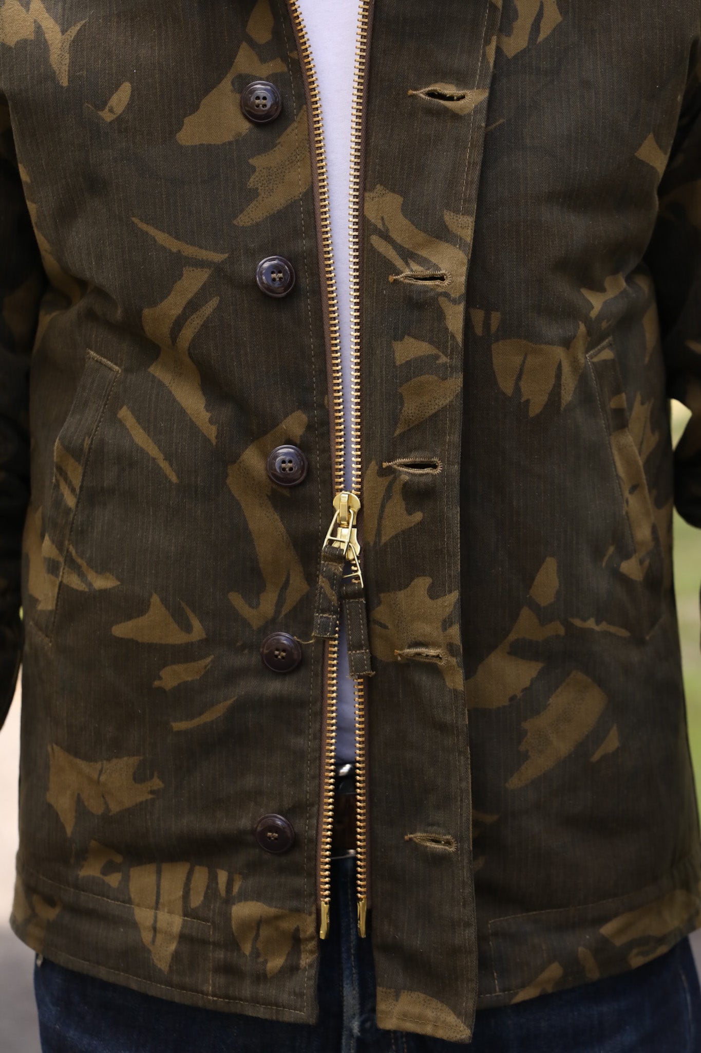 N-1 Deck Jacket - Darkwood Camouflage / Brown