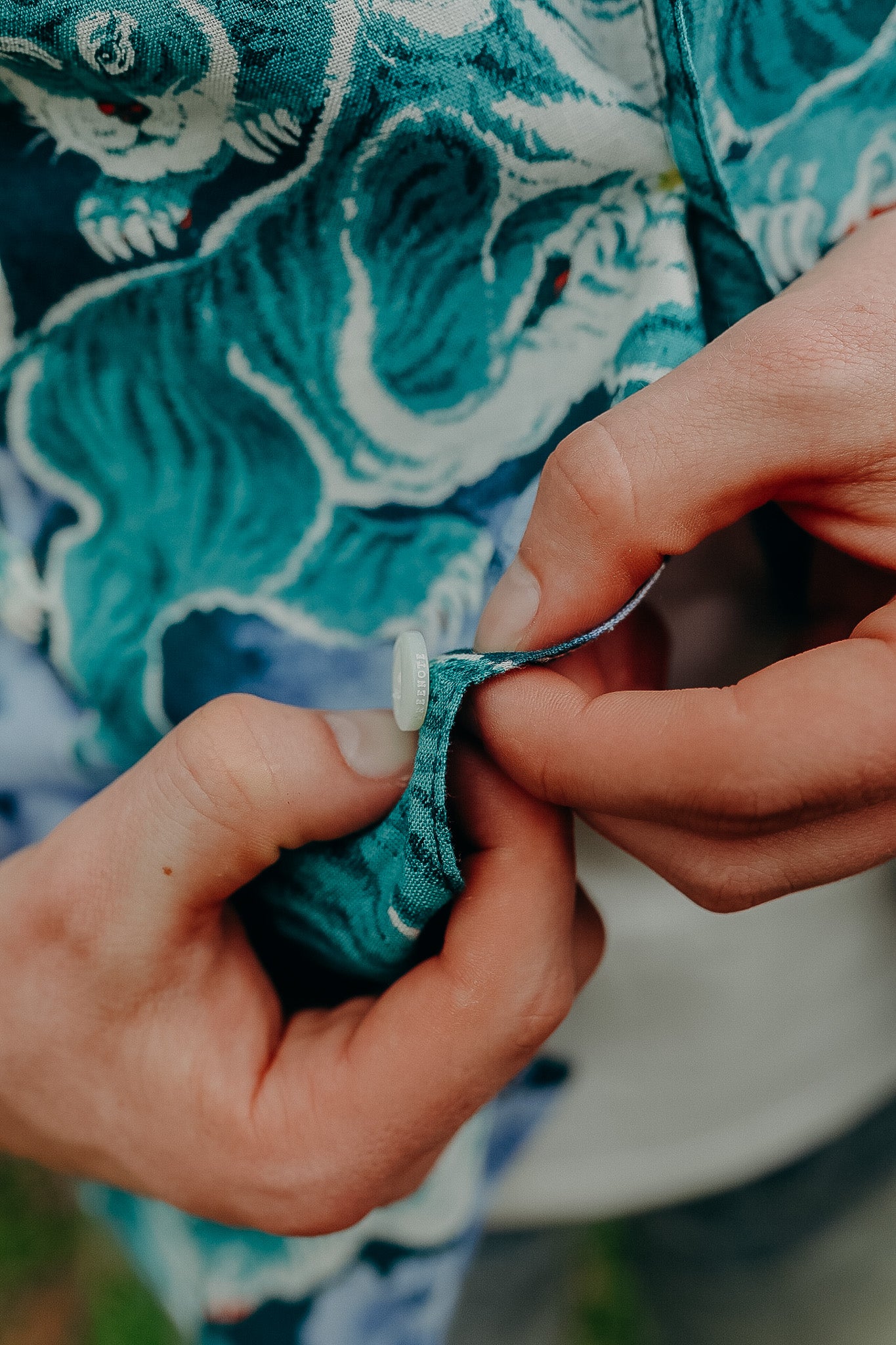 Turquoise Tiger Hawaiian Shirt – Iron Shop Provisions