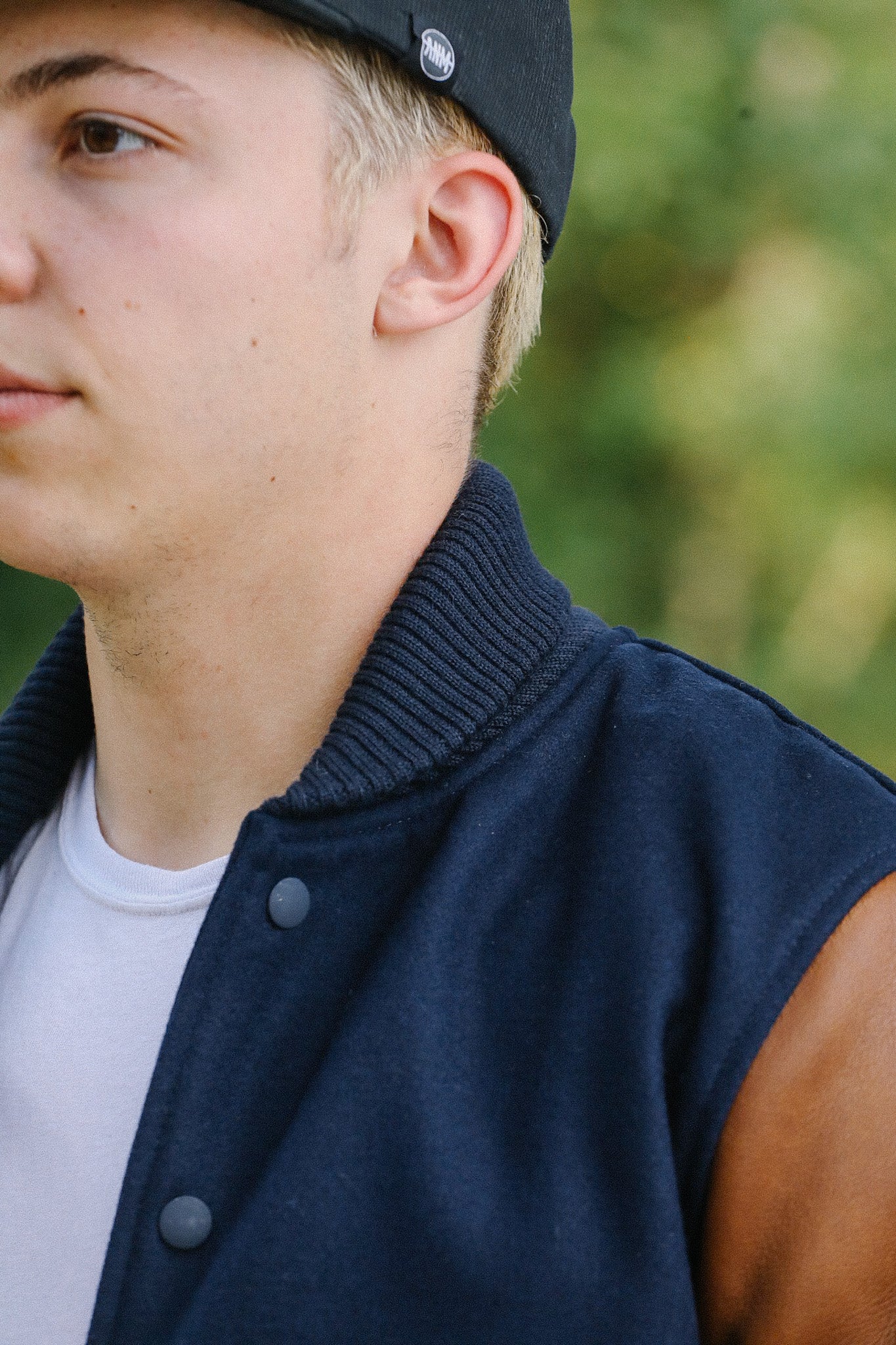 Varsity Jacket -Dark Navy/ Luggage