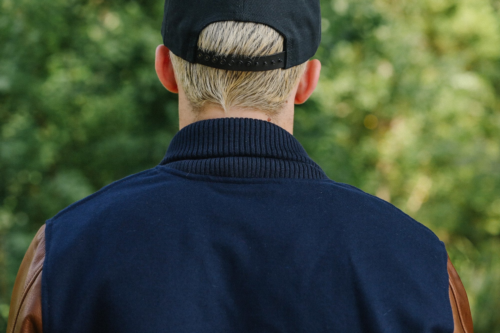 Varsity Jacket -Dark Navy/ Luggage