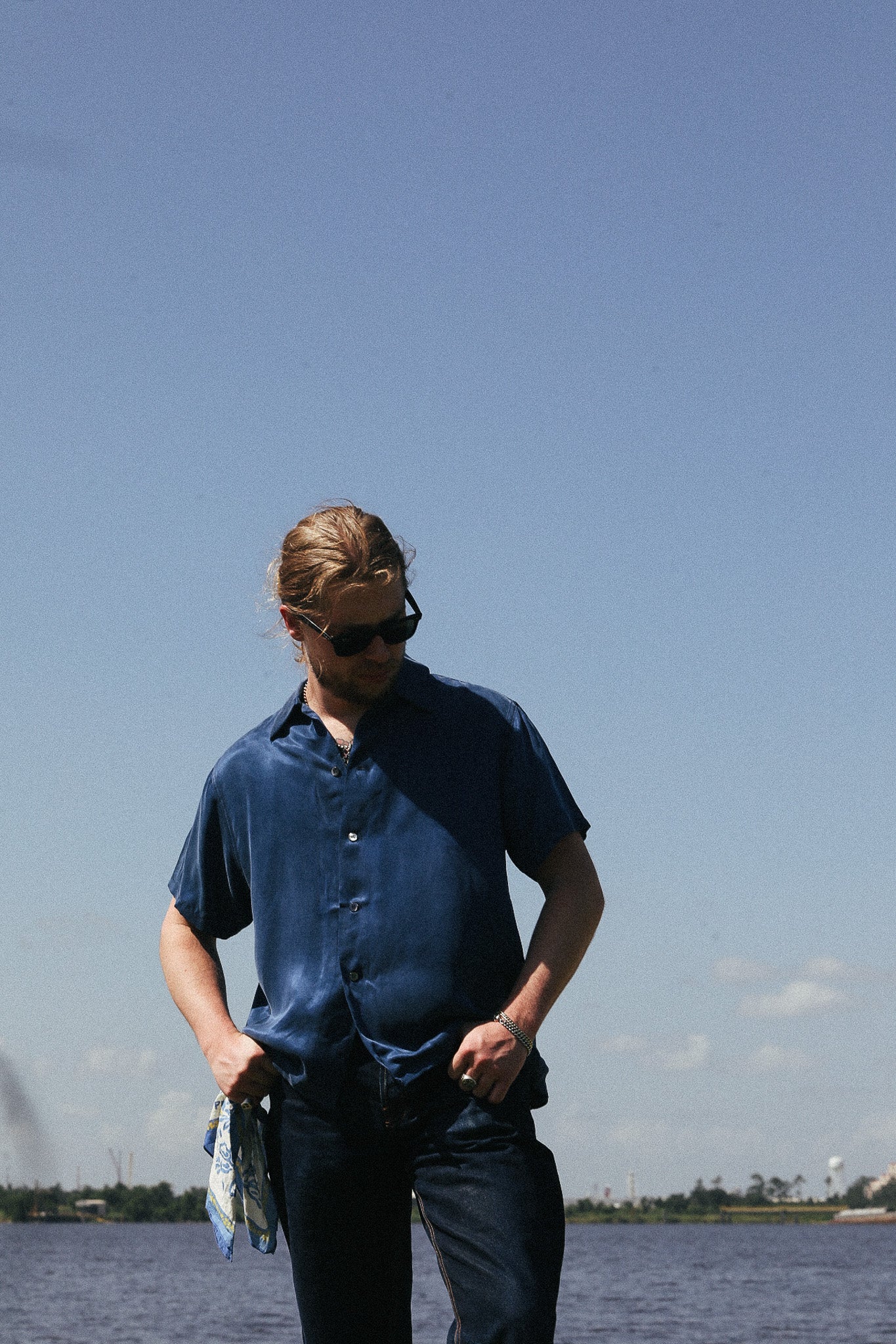 Gonzo Weatherly Fancy Shirt- Navy