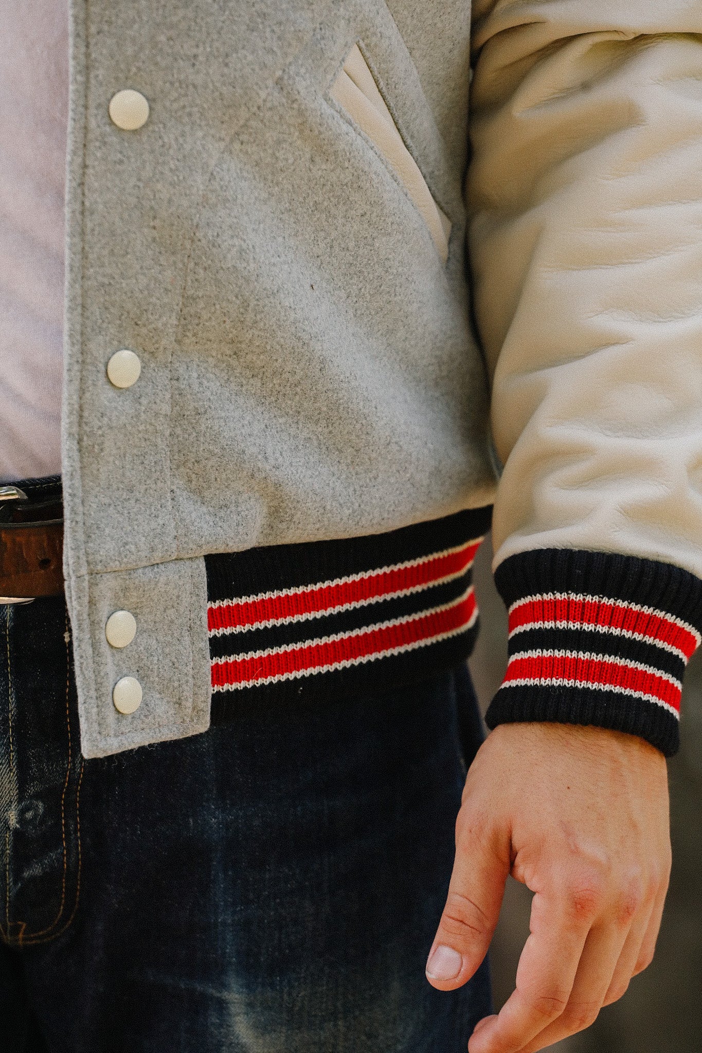 Varsity Jacket -Light Oxford