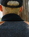 Raglan Varsity Jacket- Granite/Antique Rust