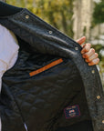 Raglan Varsity Jacket- Granite/Antique Rust