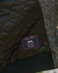 Raglan Varsity Jacket- Granite/Antique Rust