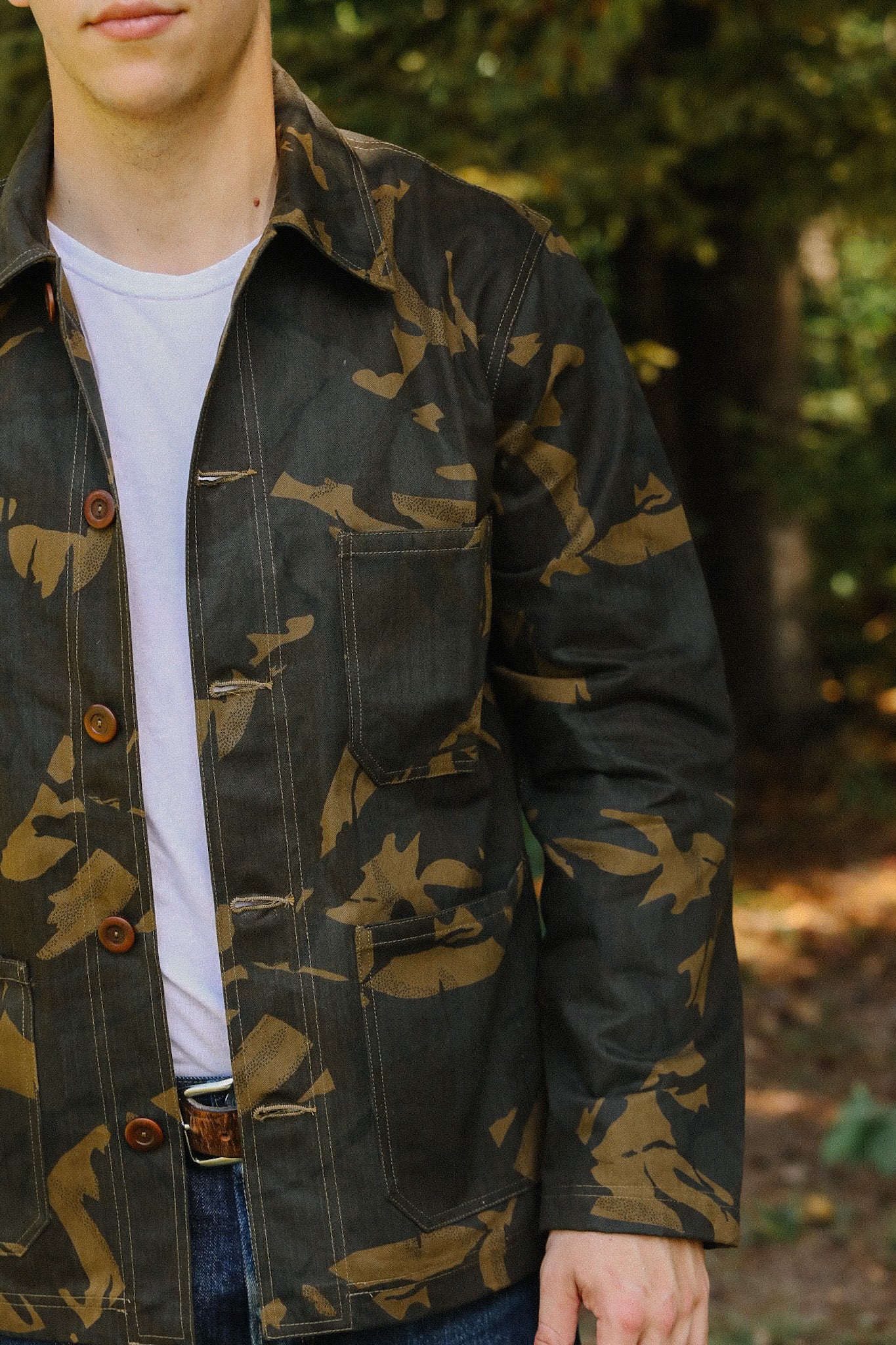 Woven Chore Coat- Darkwood Camouflage – Iron Shop Provisions