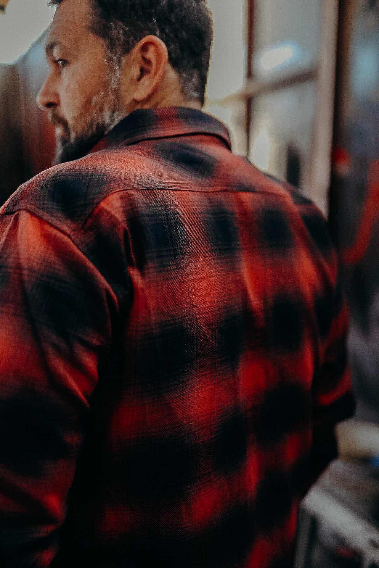 Flannel Work Shirt- Red Ombre – Iron Shop Provisions