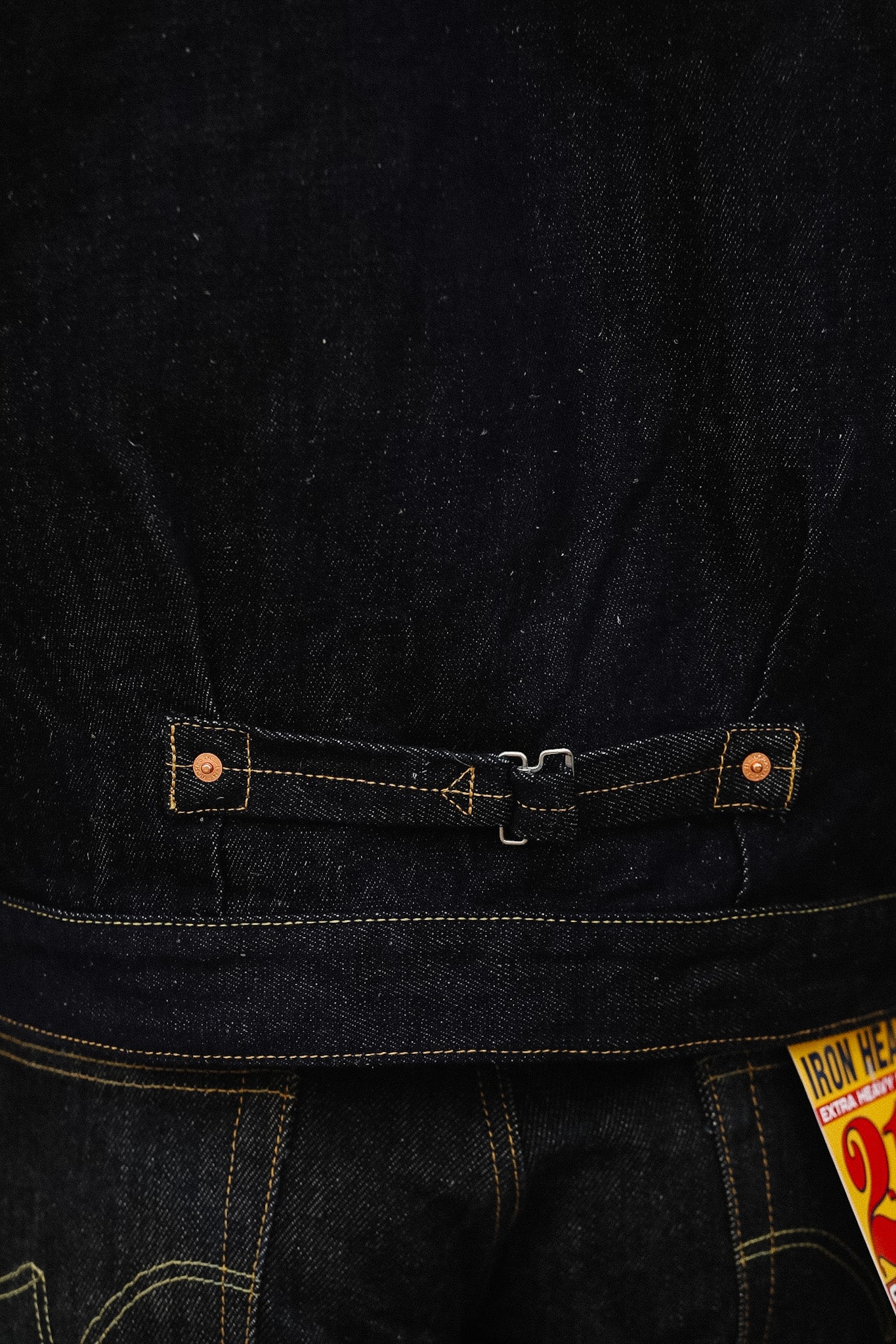 IHJ-163-IND Iron Heart 14oz Cotton/Linen Denim Type II Jacket - Indigo