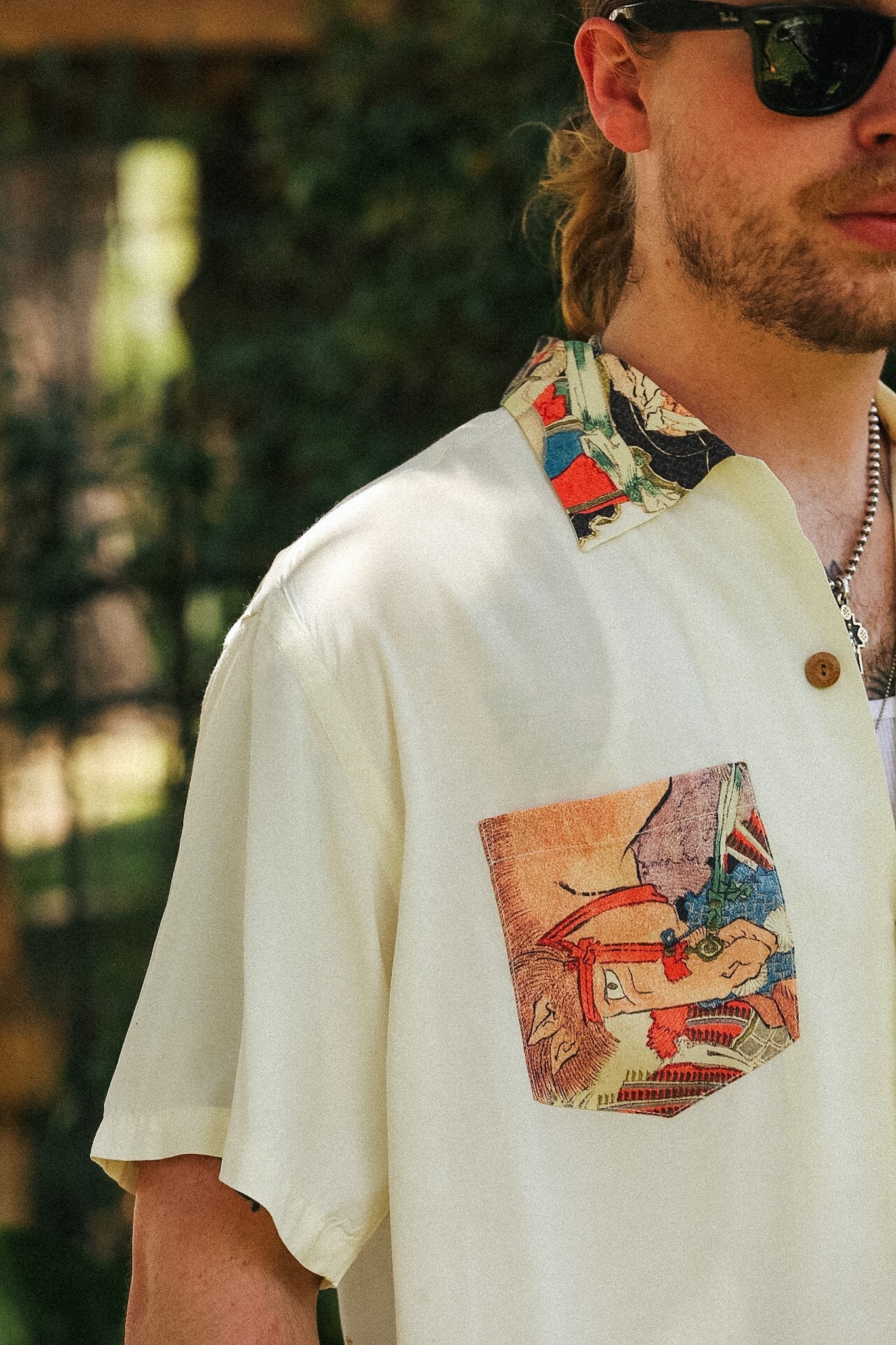 SS39656 Sun Surf x Katsushika Hokusai Aloha Shirt- Hatakeyama Shigetada