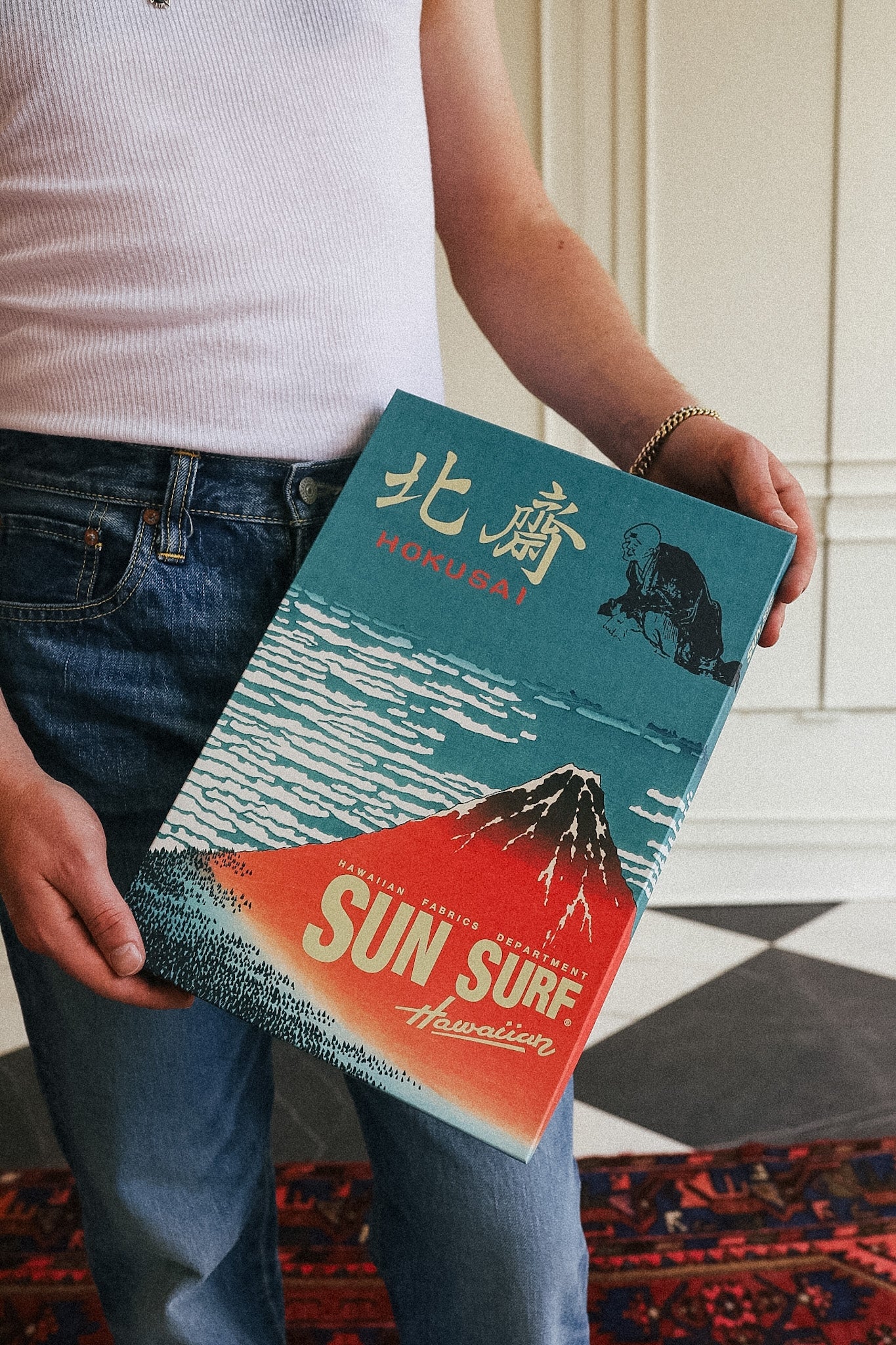 SS39656 Sun Surf x Katsushika Hokusai Aloha Shirt- Hatakeyama Shigetada