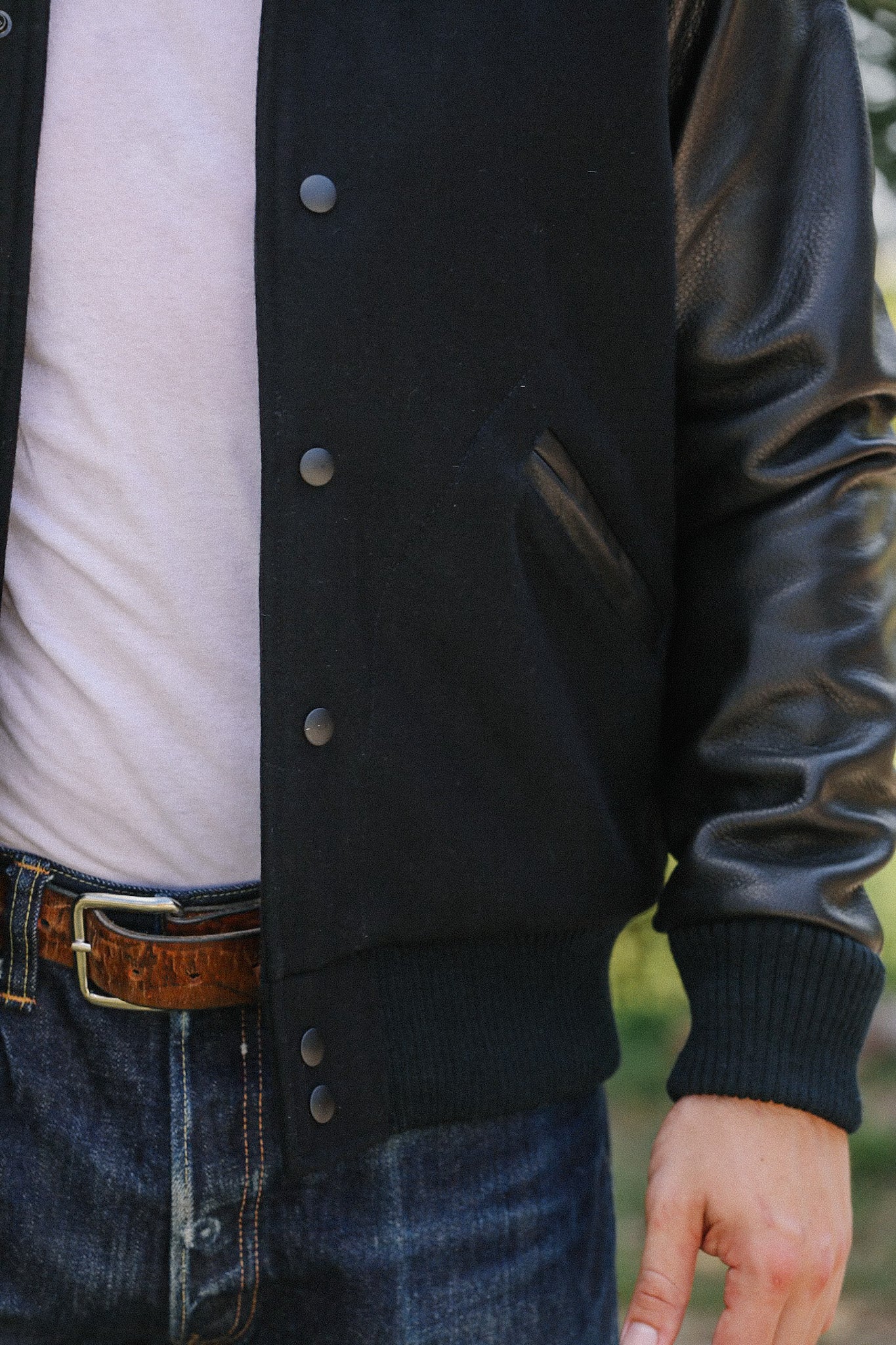 Varsity Jacket - Black/Black