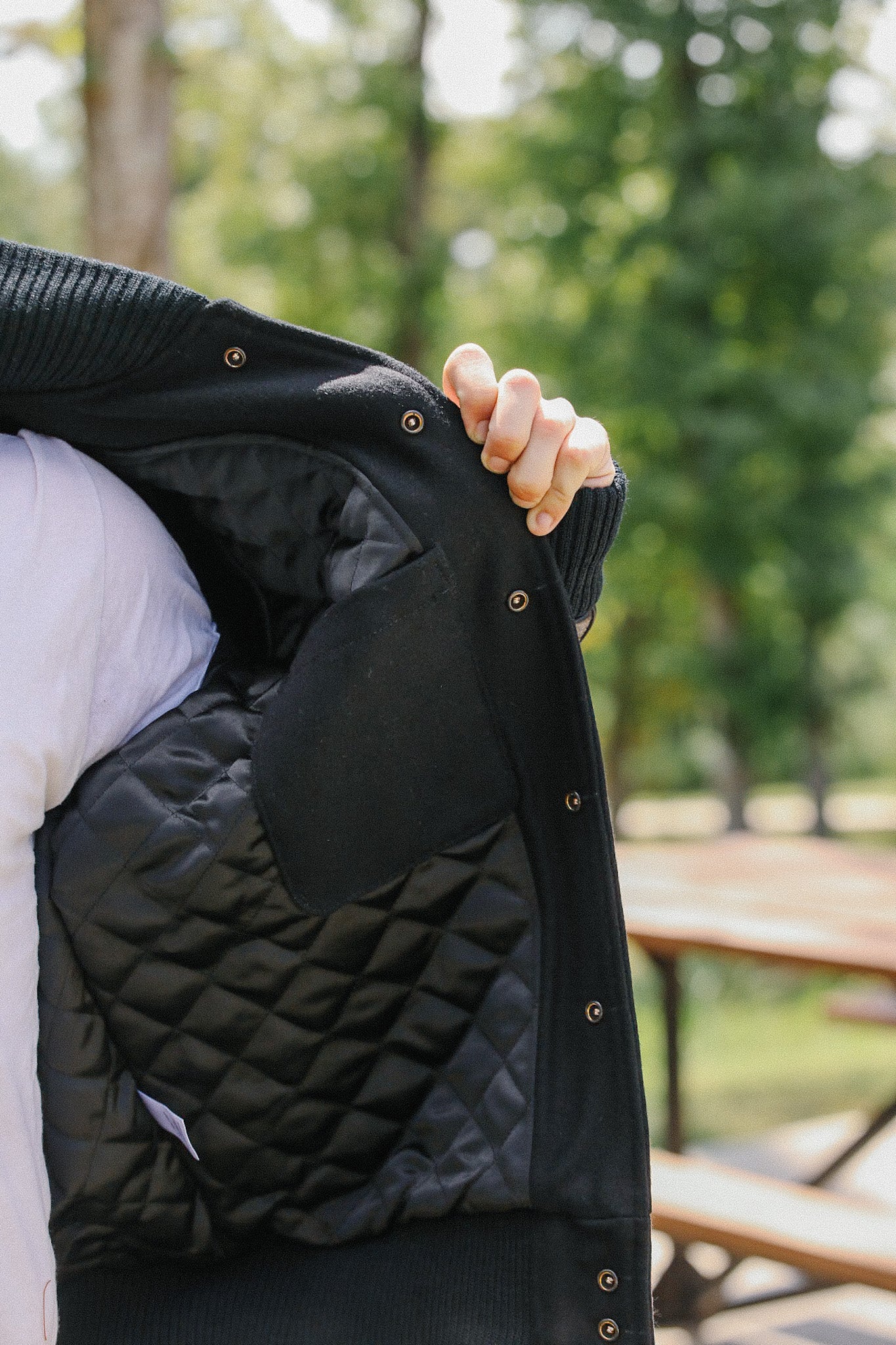 Varsity Jacket - Black/Black
