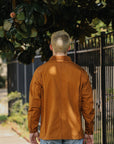 10oz Kurashikizome® Organic Cotton Duck Chore Jacket - Brown IHJ-148-BRN