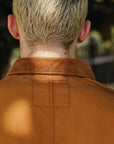 10oz Kurashikizome® Organic Cotton Duck Chore Jacket - Brown IHJ-148-BRN