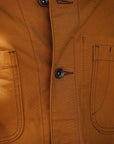 10oz Kurashikizome® Organic Cotton Duck Chore Jacket - Brown IHJ-148-BRN