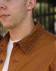 10oz Kurashikizome® Organic Cotton Duck Chore Jacket - Brown IHJ-148-BRN