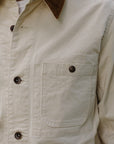 10oz Kurashikizome® Organic Cotton Duck Chore Jacket - Ivory IHJ-148-IVO