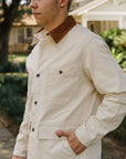 10oz Kurashikizome® Organic Cotton Duck Chore Jacket - Ivory IHJ-148-IVO