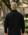10oz Kurashikizome® Organic Cotton Duck Chore Jacket - Black IHJ-148-BLK