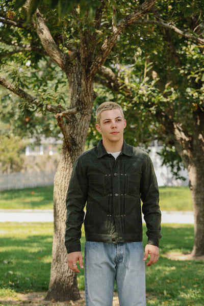 RJ-1 Riders Jacket Waxed Canvas -Olive – Iron Shop Provisions