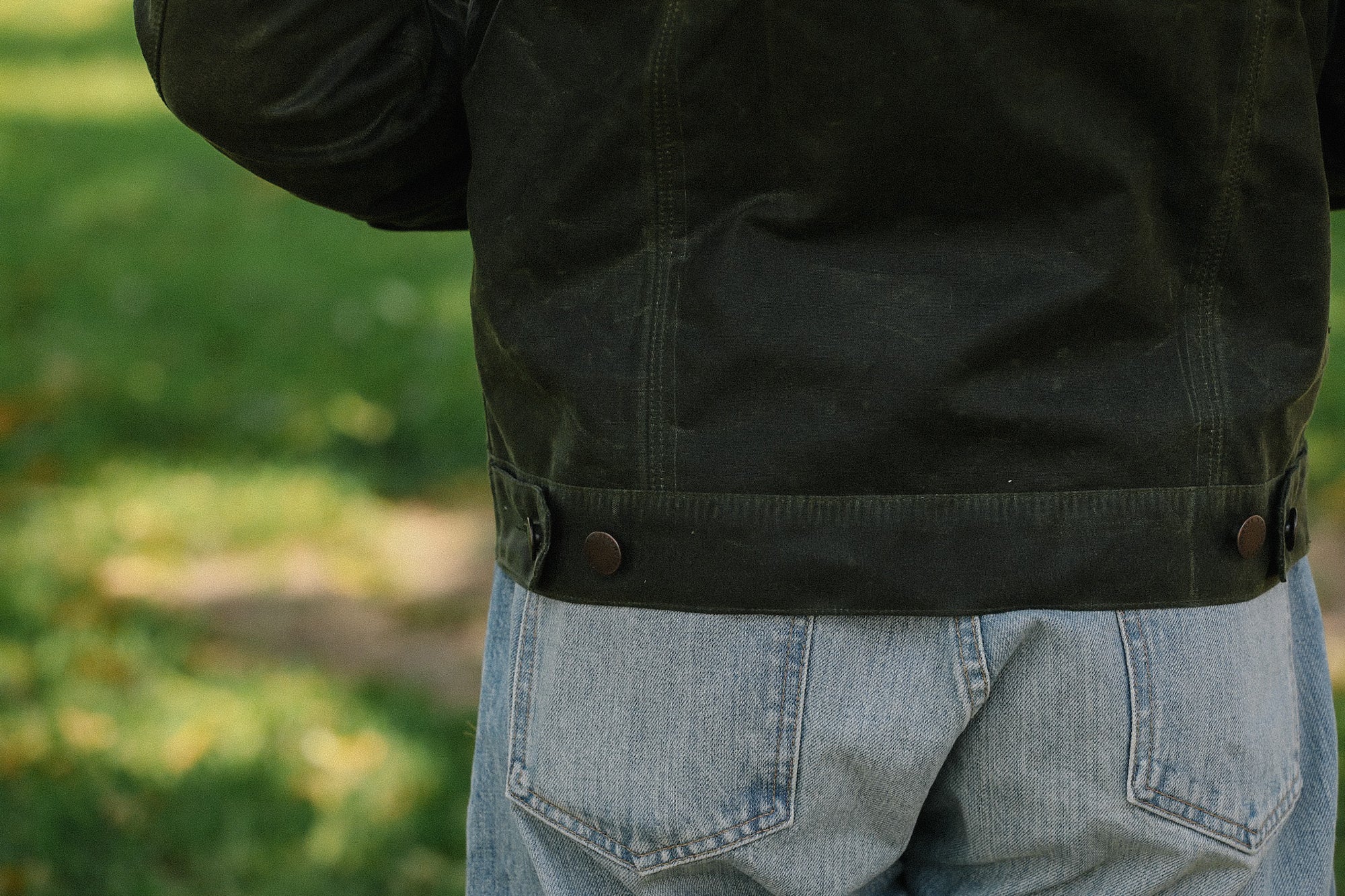 RJ-1 Riders Jacket  Waxed Canvas -Olive