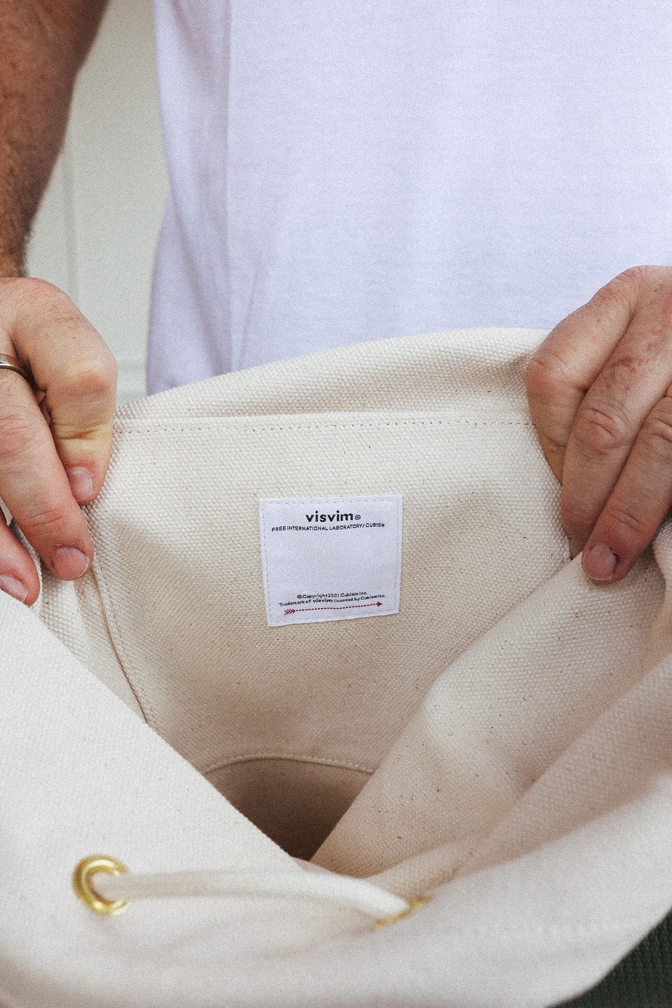 Visvim Kappa Duffle L- Navy Ivory
